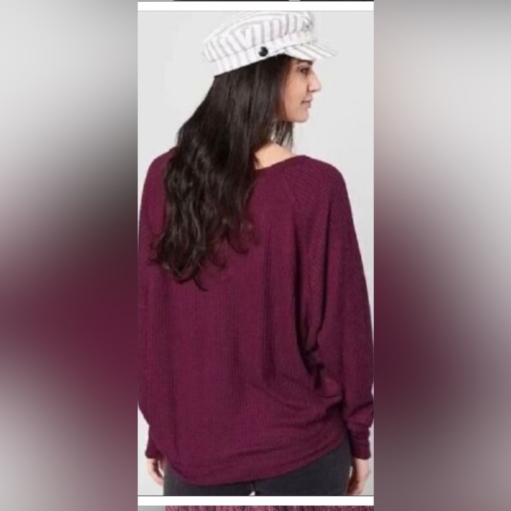 Free People Santa Clara Mulberry Thermal Top| NWT. - Picture 3 of 8